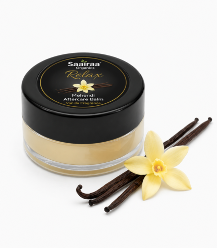 Saairaa Organics Relax Mehendi Aftercare Balm – Vanilla Fragrance