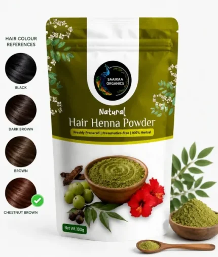 Saairaa Organics Hair Henna Powder | Henna Hair Color | 100g